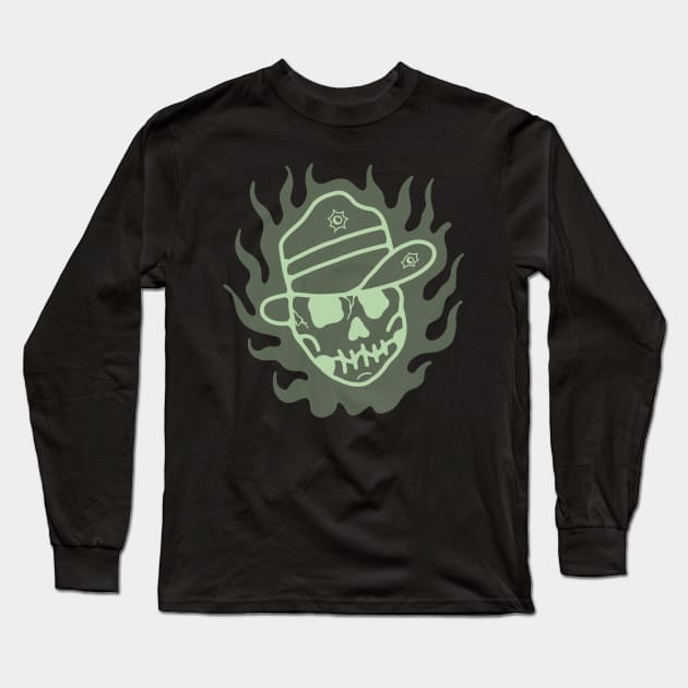 Lime outlaw Long Sleeve T-Shirt by Autistique